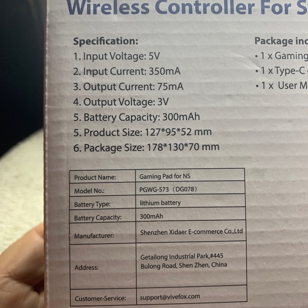 Vivefox Switch light controller. New in the box. Wireless pro controller - Picture 11 of 11
